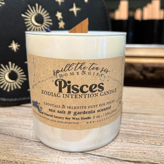 WHOLESALE :: Pisces Zodiac Jar Candle - 9oz