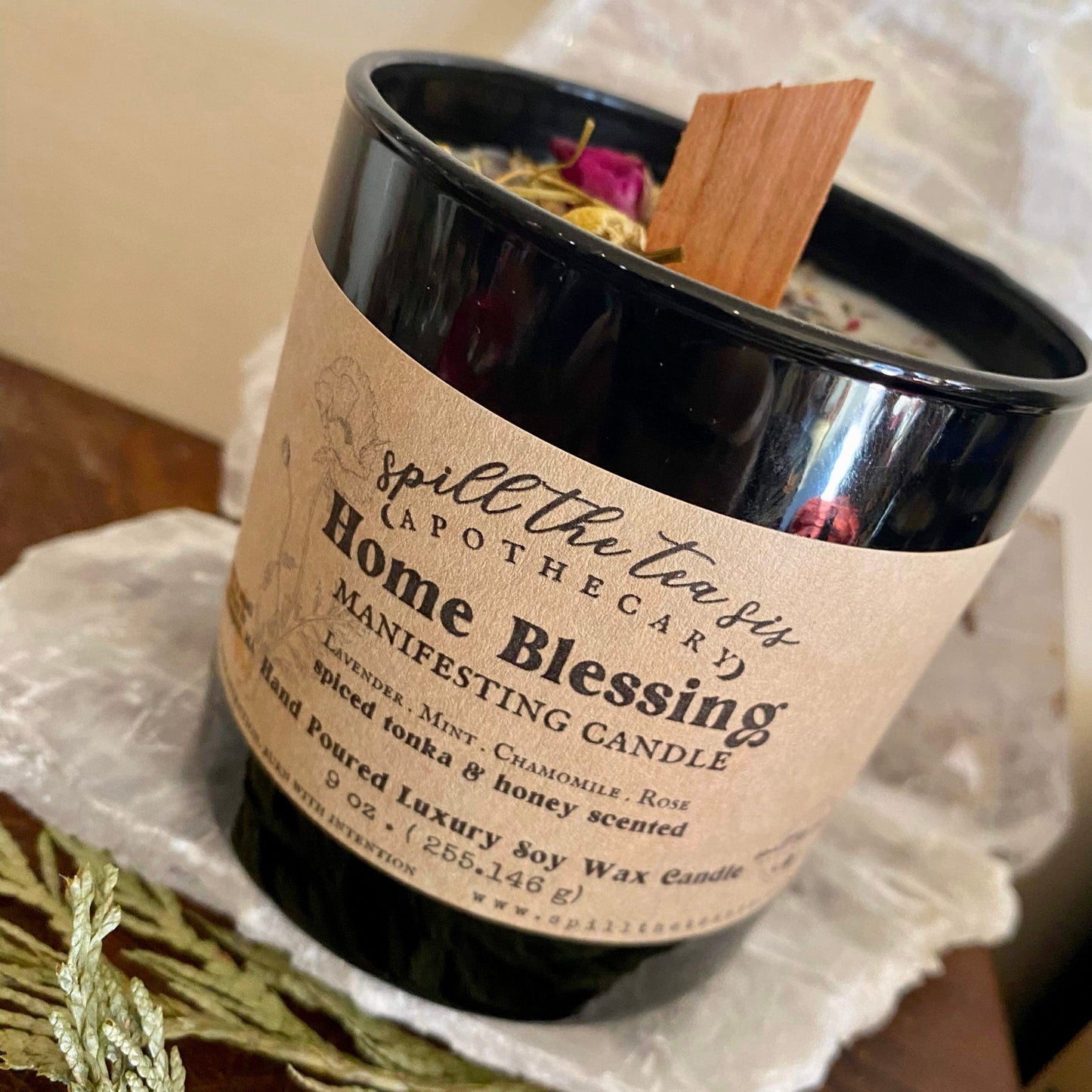 WHOLESALE :: Home Blessings Black Jar Candle - 9oz
