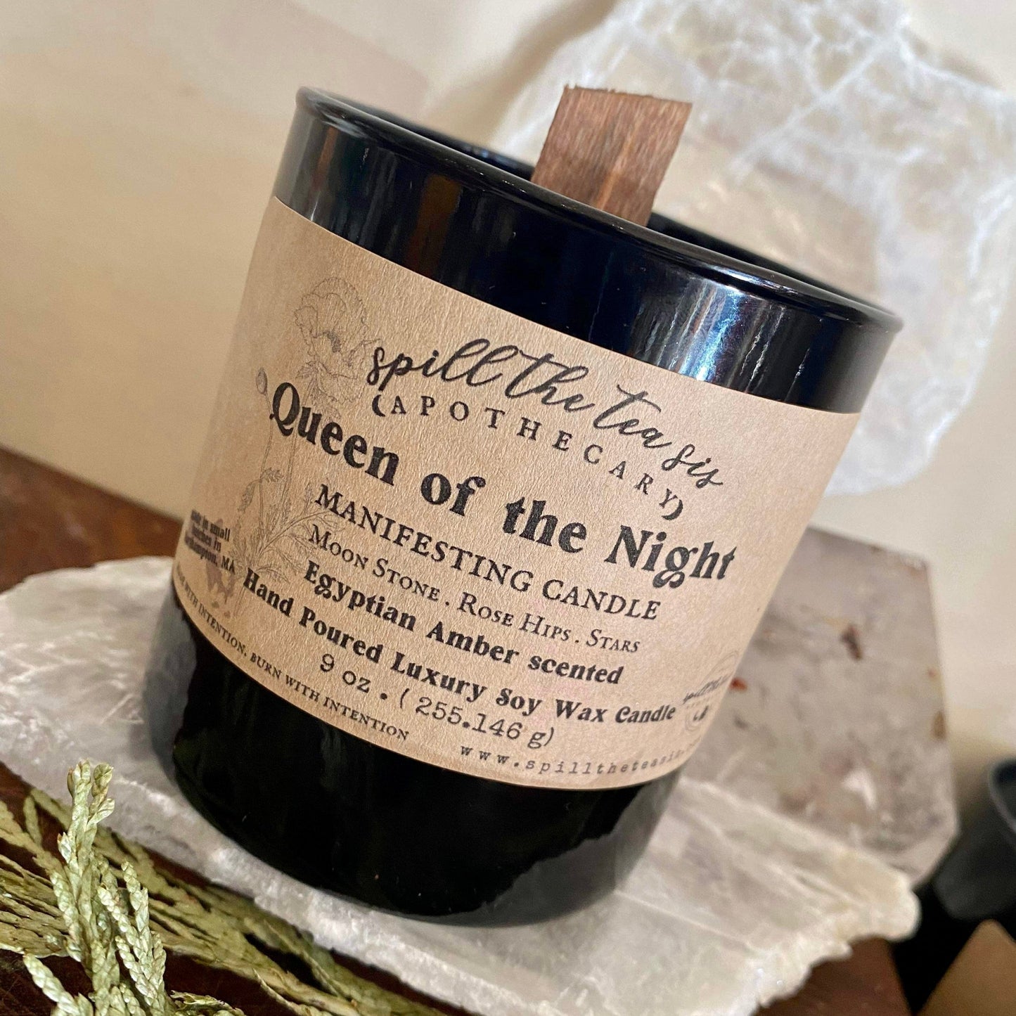 WHOLESALE :: Queen of the Night Black Jar Candle - 9oz